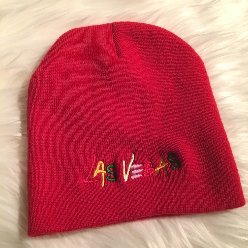 Red Las Vegas Beanie